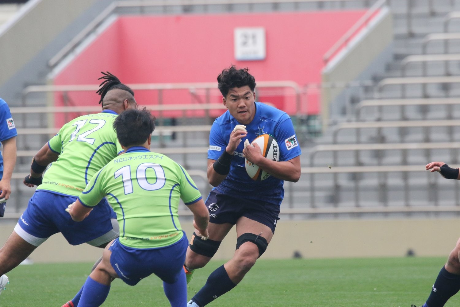 日本代表が揃うパナソニックで出場機会を得る福井。着実に成長する姿に大きな期待が寄せられている ©︎Nobuhiko Otomo