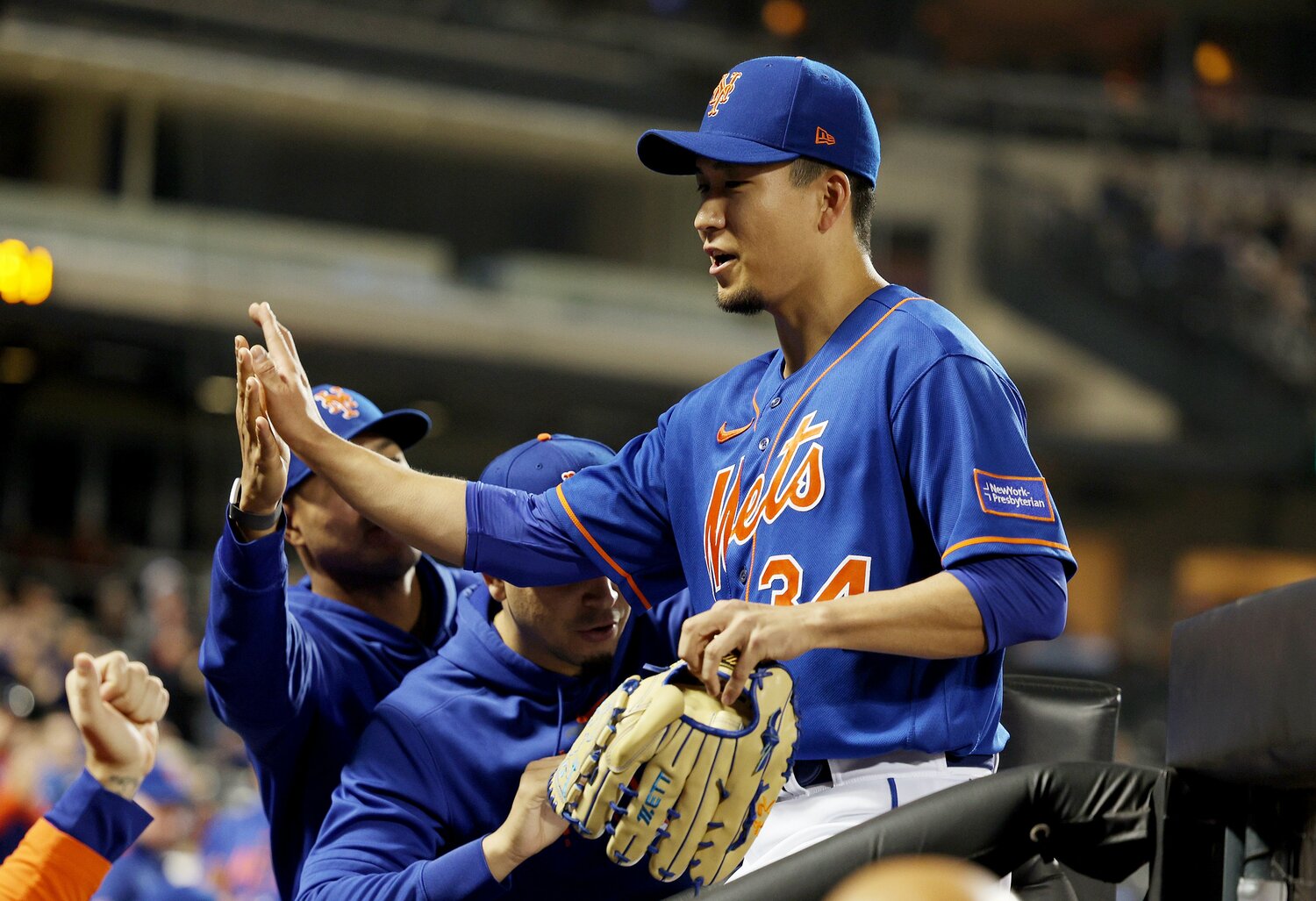 新人王に値する成績を残した千賀。しかし今季は強力なライバルの存在も　©Getty Images