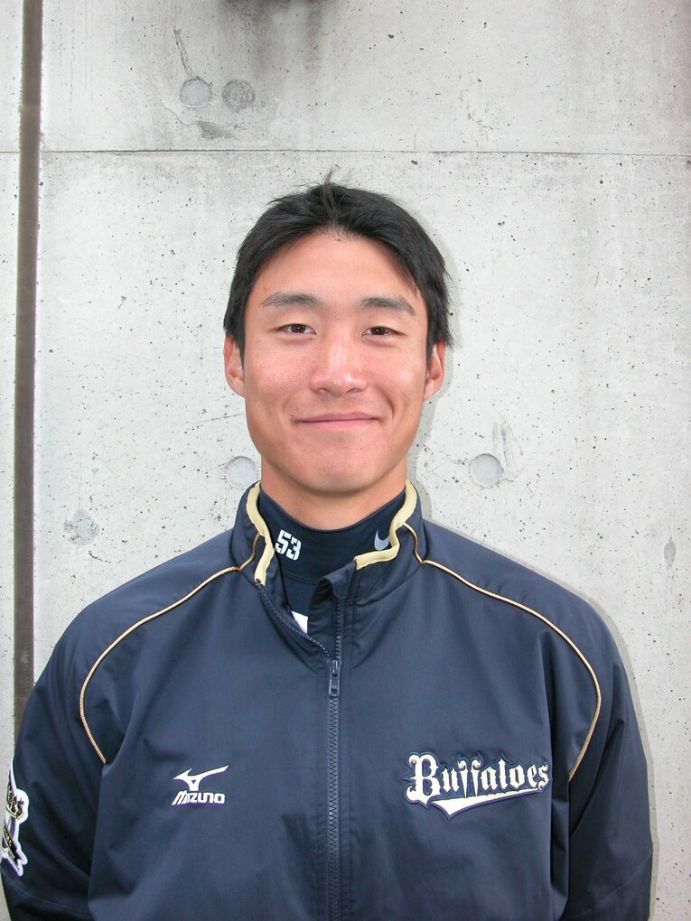 新人時代のオリックス吉田雄人（2014年、筆者撮影）