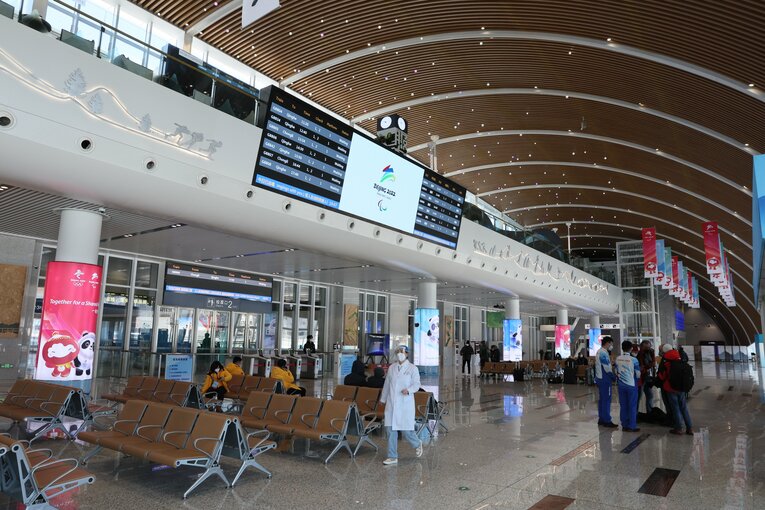 張家口エリアにある太子城駅。北京市内と高速鉄道が結ぶ　©JMPA