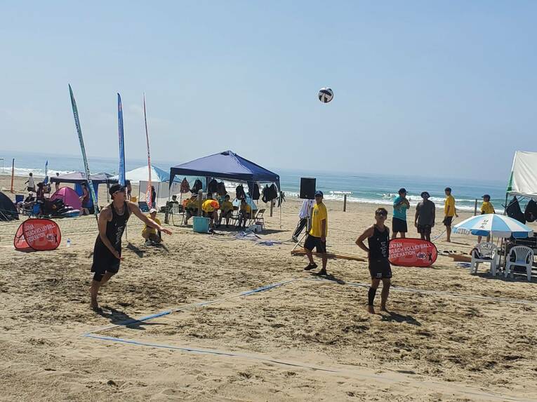 屋外のコートの難しさはなんといっても「風」だ　©︎Shunsaku Sakai