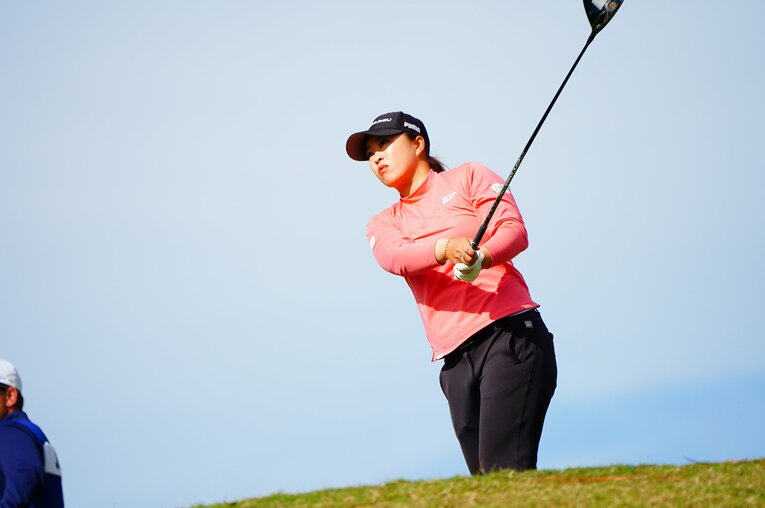 今季は苦しんだが、11月の伊藤園レディスで優勝した西郷真央。国内通算6勝　©️Yoichi Katsuragawa