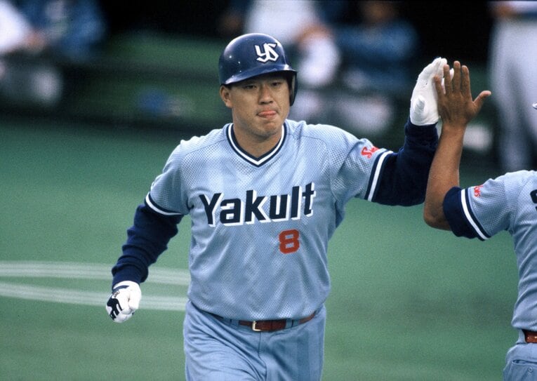 1995年に巨人にFA移籍するまで不動の4番だった広沢克己。池山との「イケトラコンビ」で野村ヤクルトを引っ張った　©Koji Asakura