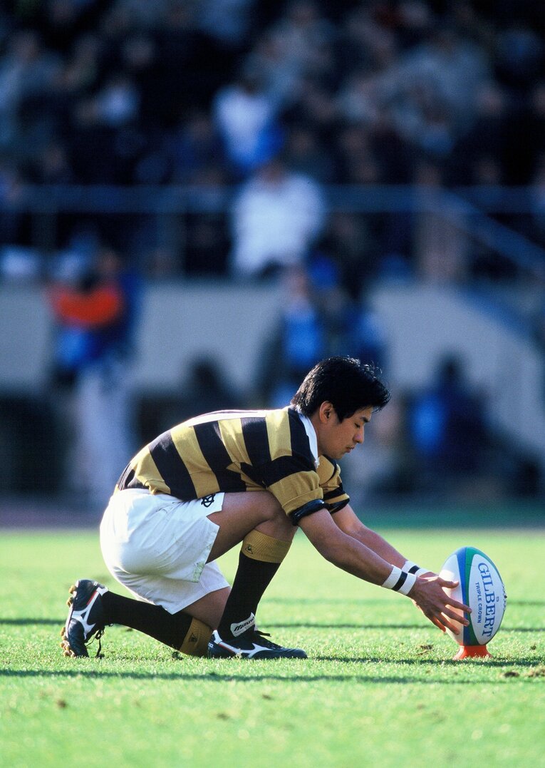 慶應大3年/WTB栗原徹（2000年1月15日 第36回大学ラグビー選手権決勝）©︎Hideki Sugiyama