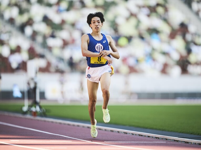 エース三浦が5000mに登場。圧巻の走りで優勝を果たした　©Yuki Suenaga