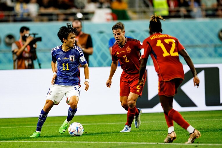 カタールW杯の久保　©Kiichi Matsumoto/JMPA