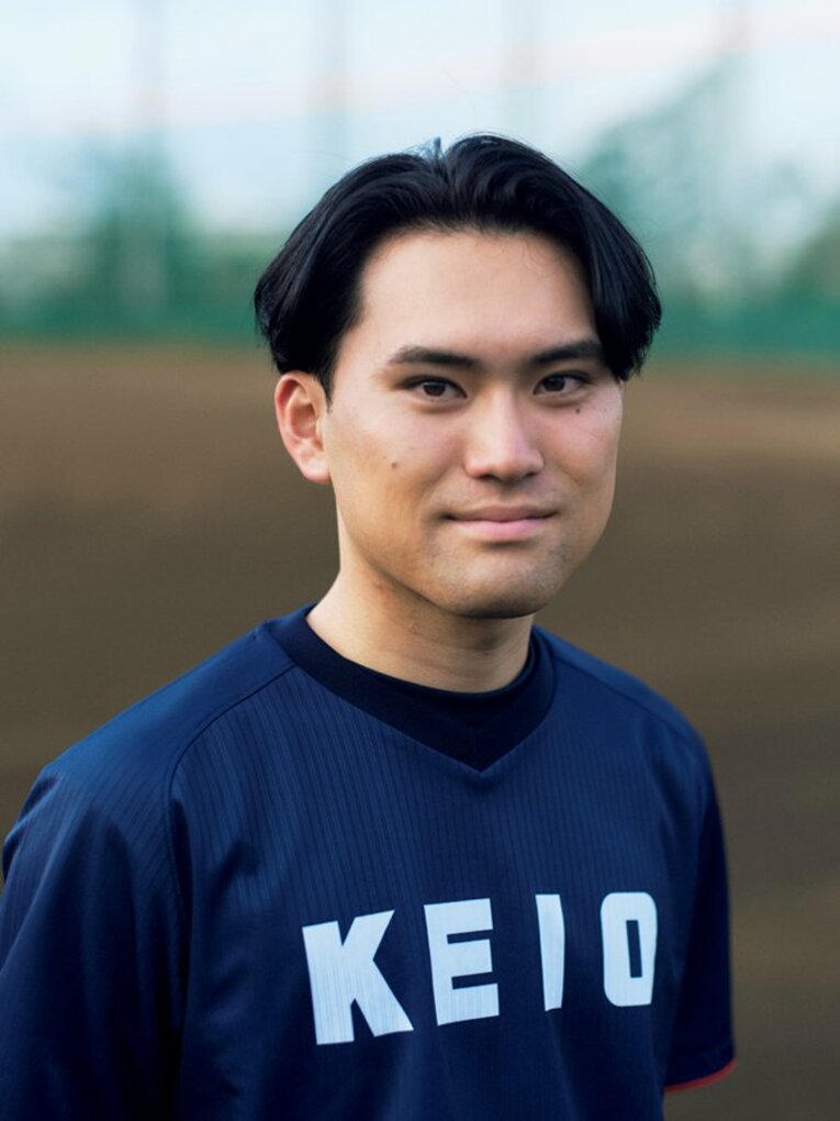 学生コーチの松平康稔　©Yuki Suenaga