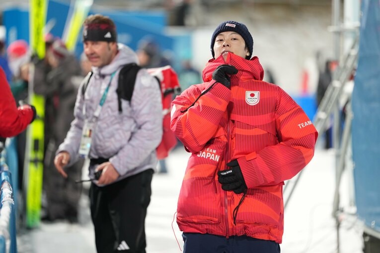 スーパーチーム終了後の小林＆二階堂　©Tsutomu Kishimoto／JMPA