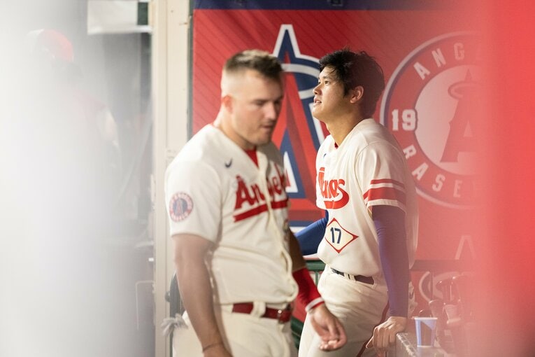 仲良しコンビ、トラウトと大谷（1/4）　©Nanae Suzuki