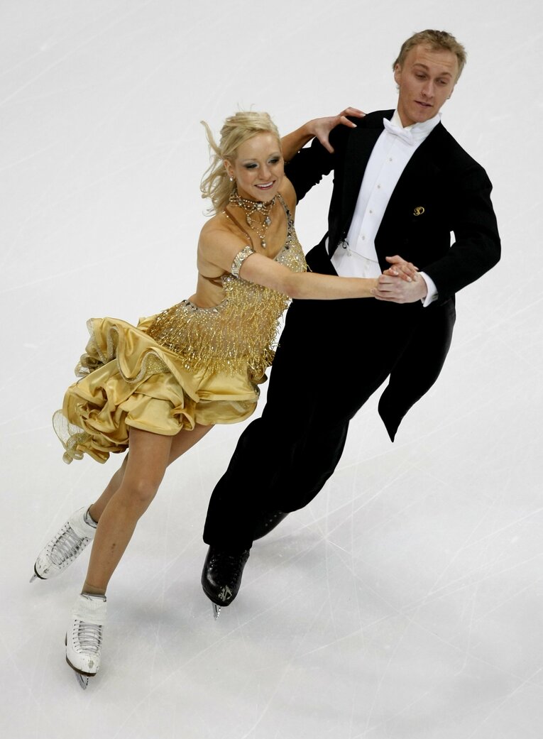 現役時代のリショー氏。アイスダンスの選手として活躍した（2009年撮影）　©AFLO