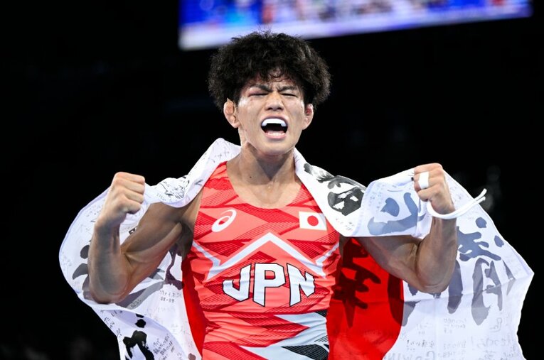 パリ五輪前の下馬評では“無印”に近い存在だった清岡幸大郎。コーチも驚く強心臓で世界の頂点まで駆け上がった ／ photograph by Asami Enomoto/JMPA