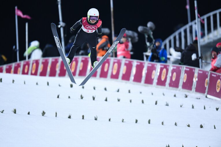 【高梨沙羅の軌跡】2018年、平昌五輪（右にスワイプすると写真は続きます）　©Asami Enomoto/JMPA