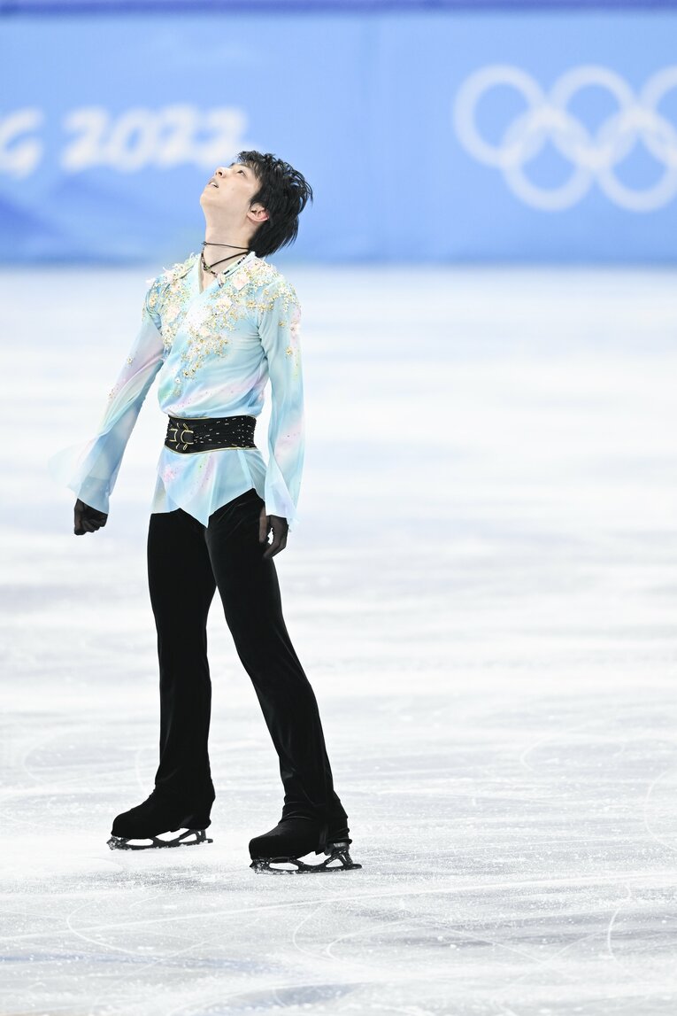 北京五輪フリー『天と地と』、演技終了直後　©Asami Enomoto/JMPA