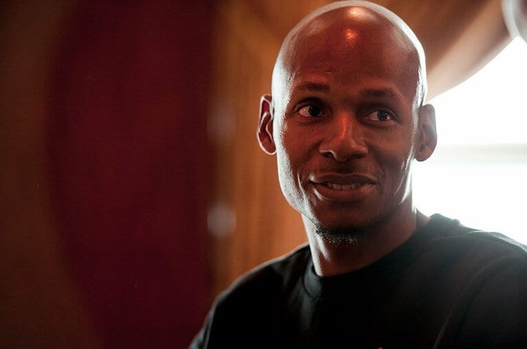 3人制バスケのイベントに参加したレイ・アレン。次の来日ではゴルフや、ゆっくり観光してみたいとも。 ／ photograph by Wataru Sato