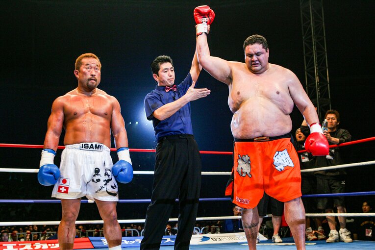 K-1初勝利の瞬間　©Susumu Nagao