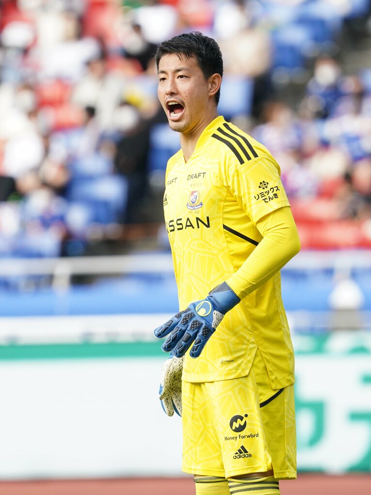 チョン・ソンリョンが「良いGK」として名前をあげた横浜F・マリノスの高丘陽平　©Etsuo Hara/Getty Images