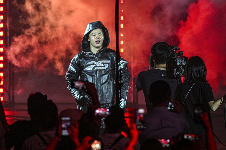 9月18日、有明アリーナ。那須川天心の入場　©Takuya Sugiyama