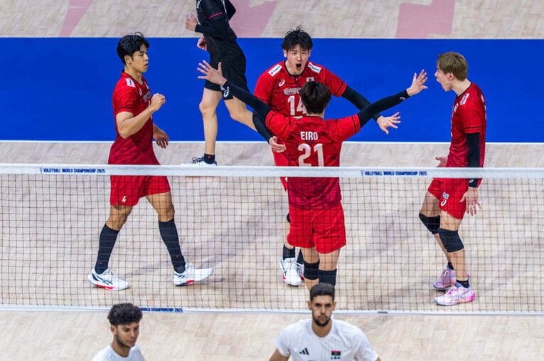 バレーボール世界選手権・リビア戦　©︎Volleyball World