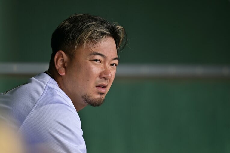 オリックスの春季キャンプでの森友哉　©Hideki Sugiyama