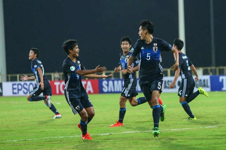 2016年AFC U-16選手権での久保建英と瀬古歩夢　©AFLO