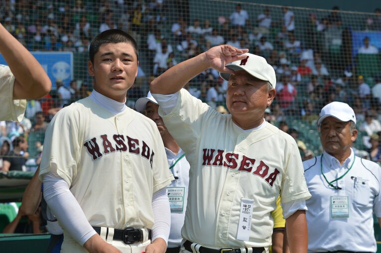 早稲田実業を率いる和泉実監督。夏の甲子園出場は清宮幸太郎（1年生）がいた2015年以来となる ©Hideki Sugiyama