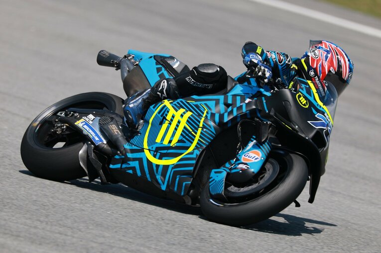 アプリリアでテストに臨んだ小椋藍の走り　©Satoshi Endo