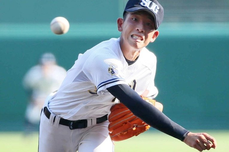 戸郷翔征／聖心ウルスラ ／ photograph by Jiji Press