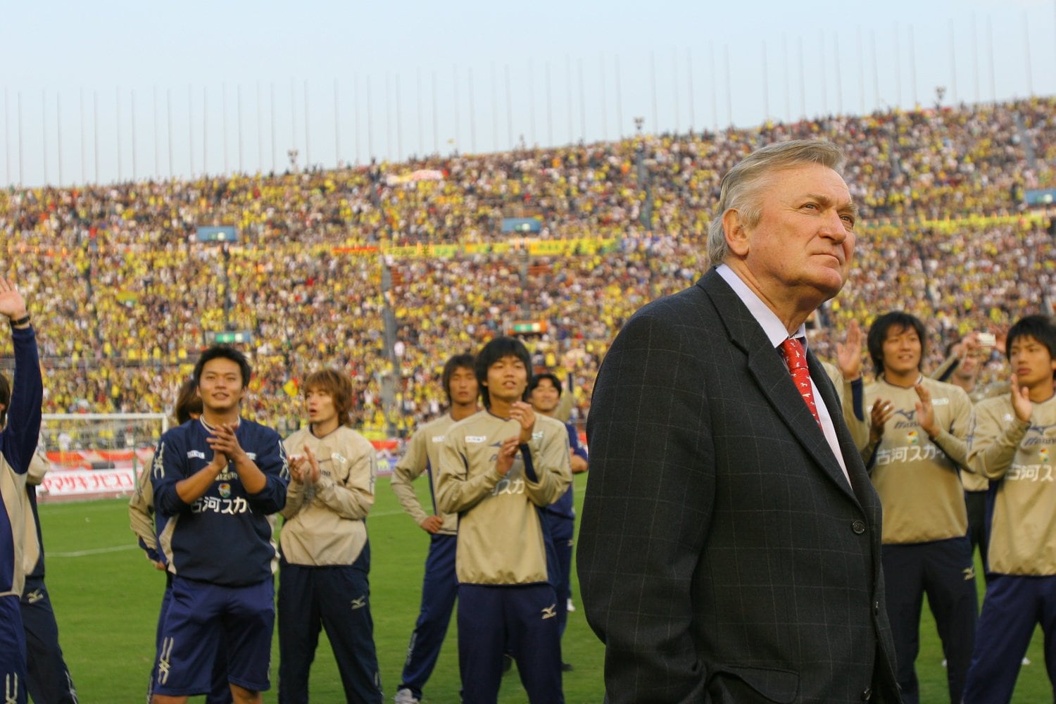 ナビスコ杯（現ルヴァン杯）制覇時のオシム監督©Takuya Sugiyama