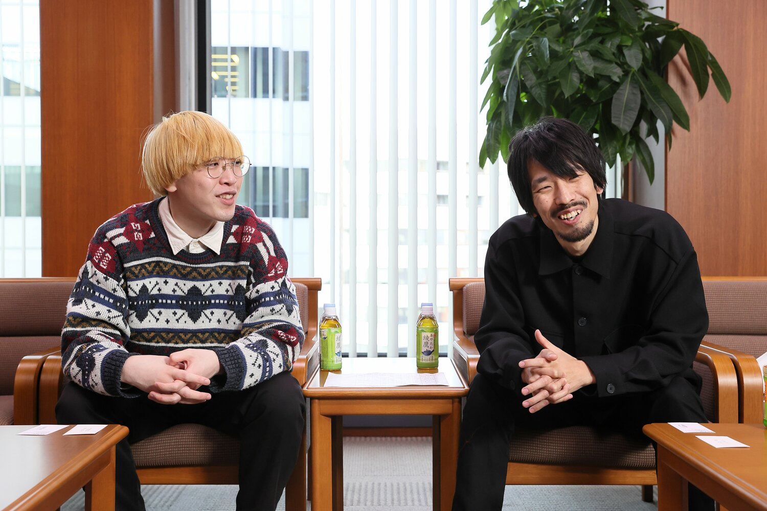 結成9年でM-1決勝初出場となった真空ジェシカ。川北茂澄（ボケ、ネタ作り担当、右）とガク（ツッコミ担当）。おぎやはぎやアンタッチャブルと同じ人力舎所属