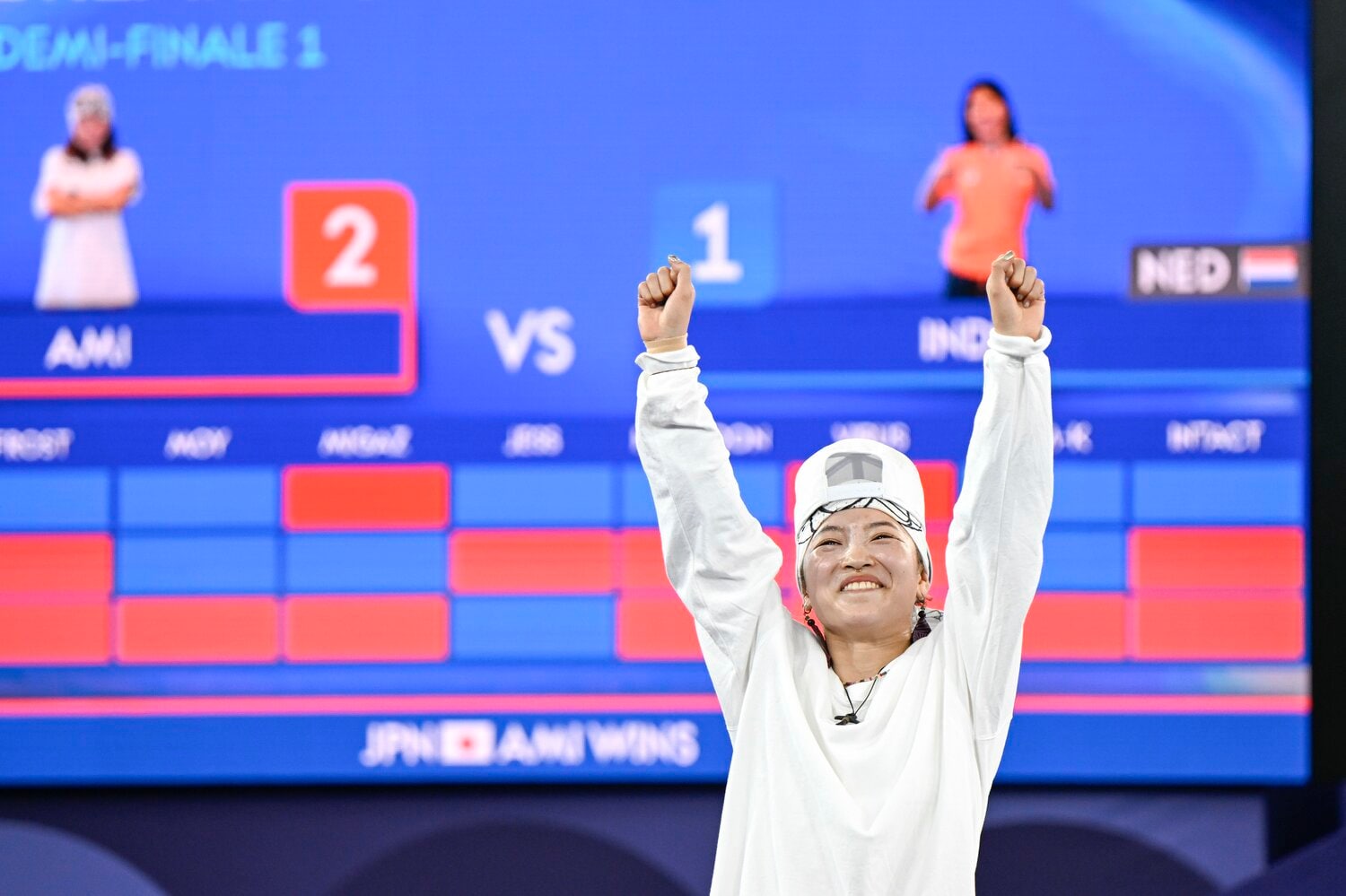 準決勝でINDEA(オランダ)を2-1でくだし満面の笑顔 ©︎Asami Enomoto /JMPA