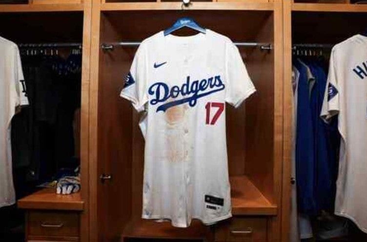 大谷翔平が2024年4月に着用したユニフォームは約1500万円で落札　※MLB auction より