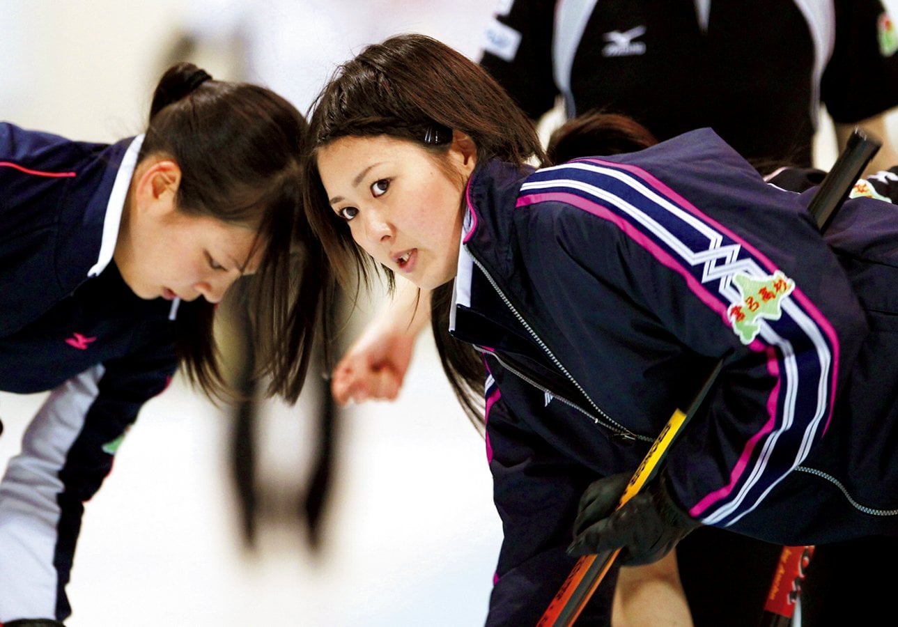 常呂高のスキップとしてバンクーバー五輪代表決定戦に挑んだ吉村　KYODO