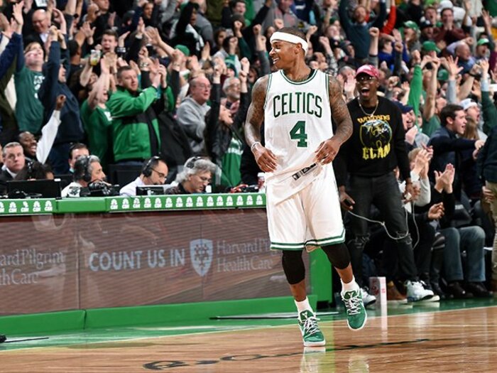 セルティックスの“新”アイザイア!?身長175cmで打ち立てた驚異の記録。＜Number Web＞ photograph by Steve Babineau/NBAE via Getty Images