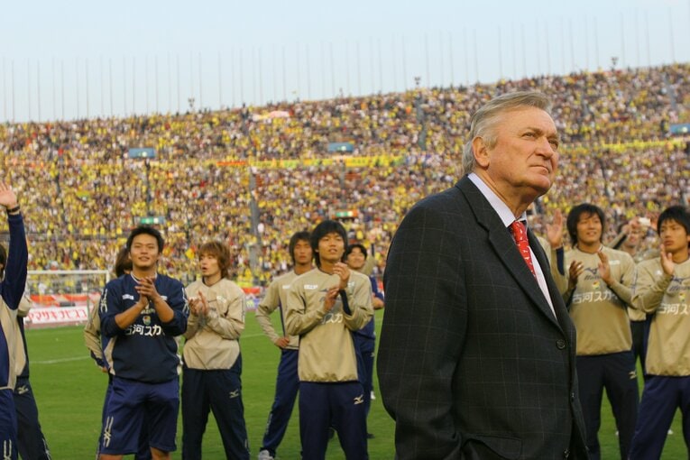 ナビスコ杯（現ルヴァン杯）制覇時のオシム監督©Takuya Sugiyama