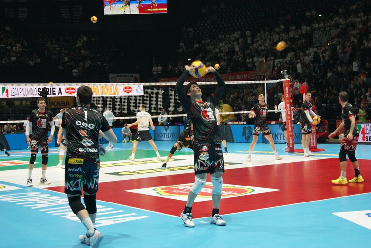 ペルージャの試合前練習（コッパ・イタリア準決勝）©︎Takashi Yuge