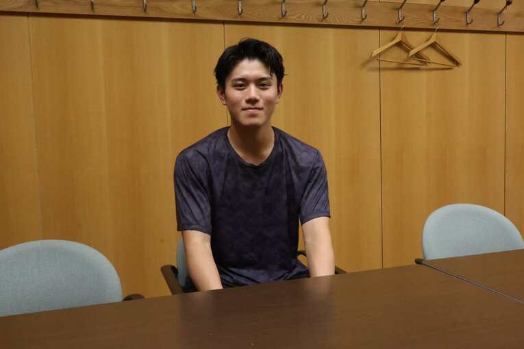 大阪屈指の公立進学校である三国丘高のエース・吉満　©Fumi Sawai