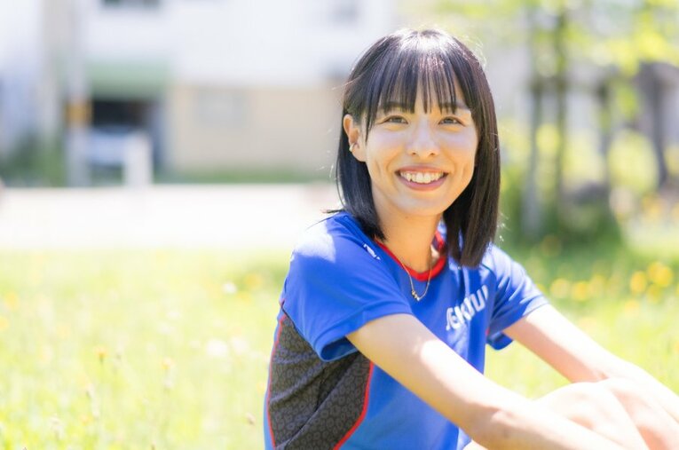 長崎県の長与町出身の森智香子。かつて諫早高校の注目ランナーだった森が選んだのは女子陸上界では“無名”と言える大東文化大だった ／ photograph by Nanae Suzuki