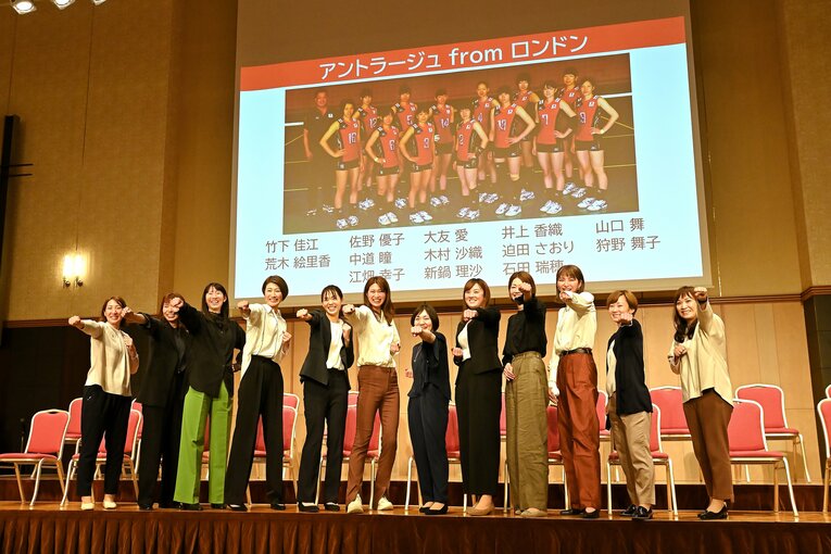 会見に出席したロンドン五輪のメンバー（2022年）©︎Ryu Makino/AFLO