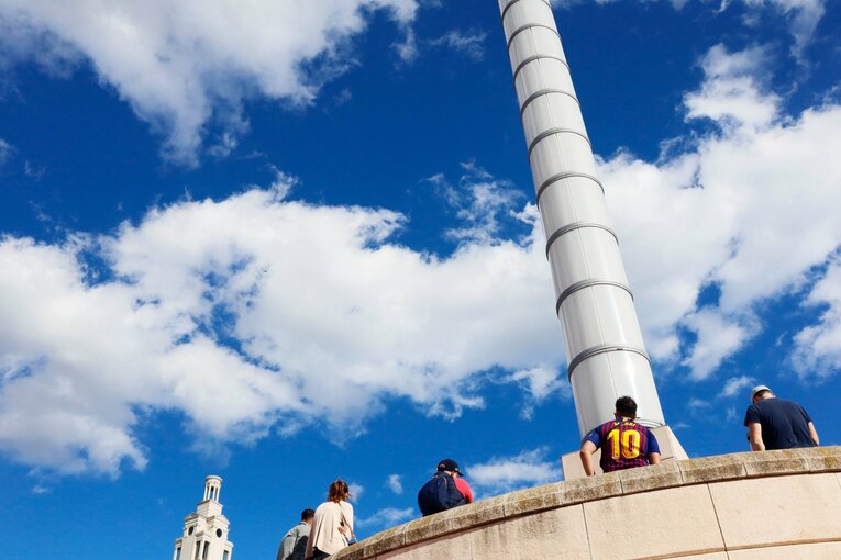 10番メッシのユニホームの人気も根強い　©Daisuke Nakashima