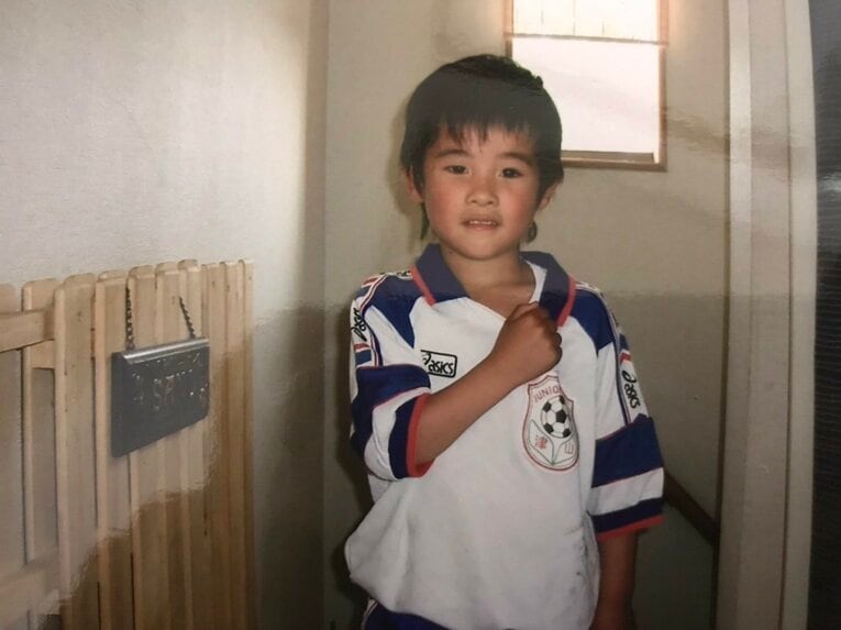 小学生時代の佐野海舟（父・龍一さん提供）