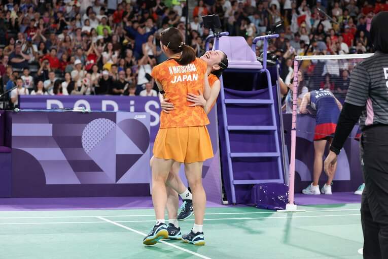 マレーシアのペアとの3位決定戦　©Ryosuke Menju/JMPA