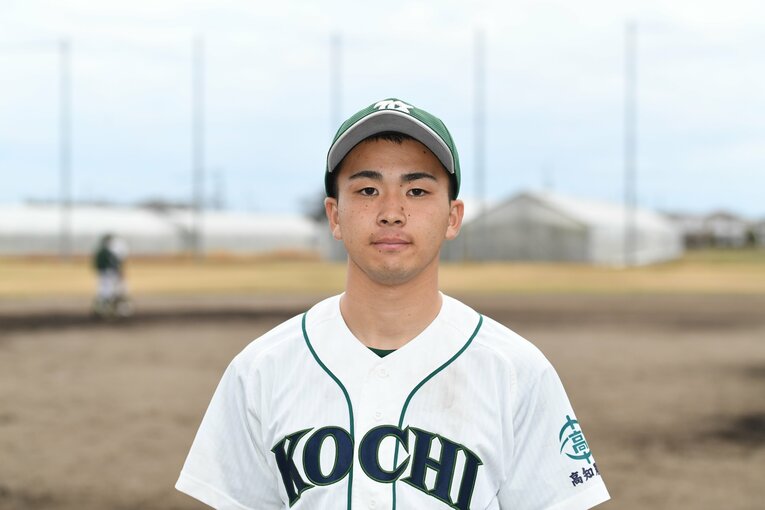 【現地カット多数】高知農の主将、杉本仁 ©Kota Inoue