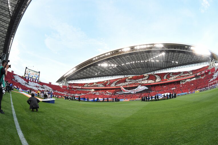 試合開始前のコレオ