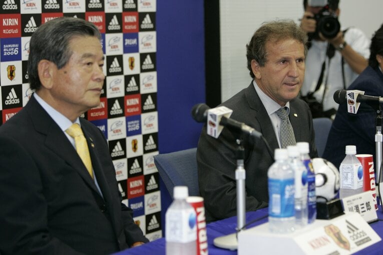 ジーコ監督と川淵氏　©Takuya Sugiyama