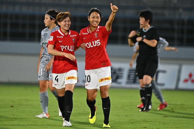 40歳を迎える今季も10番として存在感を放つMF安藤梢（浦和）。初代王者となったWEリーグカップでも決勝戦（10/1）でもゴールを決めている ／ photograph by URAWA REDS