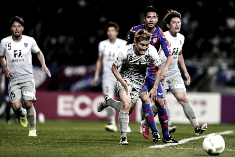 アビスパ福岡時代の亀川諒史（2016年）©︎Kiichi Matsumoto