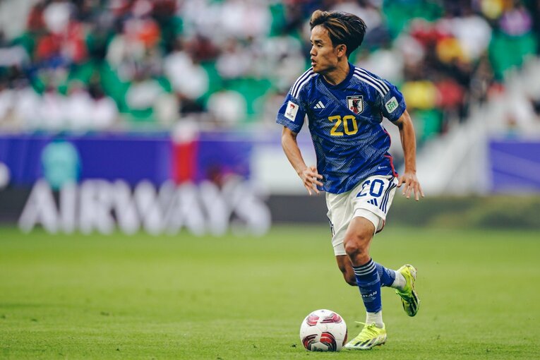 アジア杯バーレーン戦「久保の幻惑パス＋ノールックシュートでゴール」写真セレクション（全12枚中の1枚目）　©Kiichi Matsumoto　