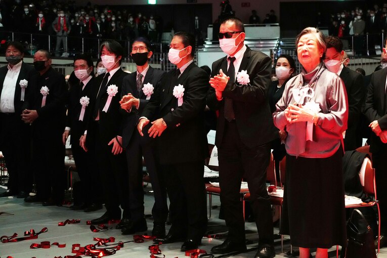 力道山夫人・敬子さん、蝶野正洋、前田日明、藤原喜明らの姿も