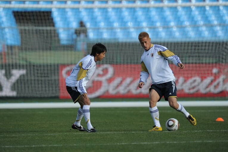 南アフリカW杯の練習風景　©JMPA