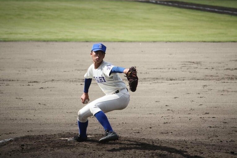 高校時代の沖（本人提供） 